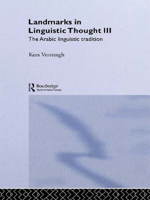 cover image of Landmarks in Linguistic Thought Volume III